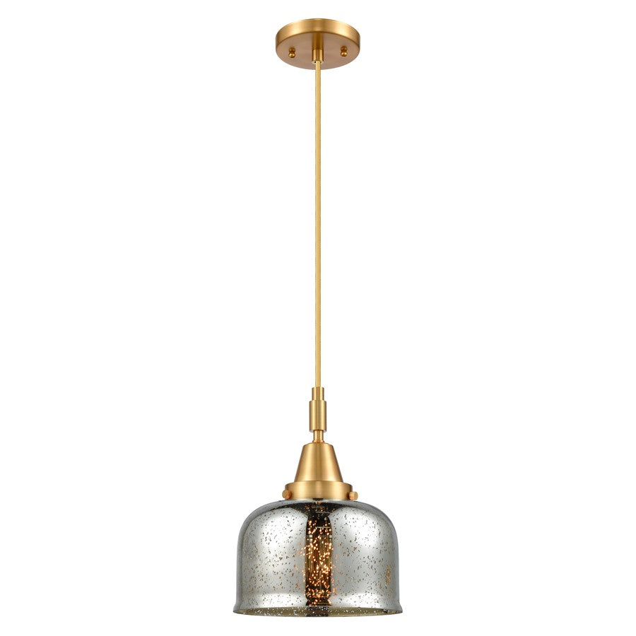 Innovations Caden Bell 1Lt 8" Cord Mini Pendant, Gold/Silver - 447-1P-SG-G78
