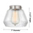 Innovations Caden Fulton 1Lt 7" Cord Mini Pendant, Satin Nickel/Clear