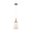 Innovations Caden Canton 1Lt 6" Cord Mini Pendant, SN/White - 447-1P-SN-G181