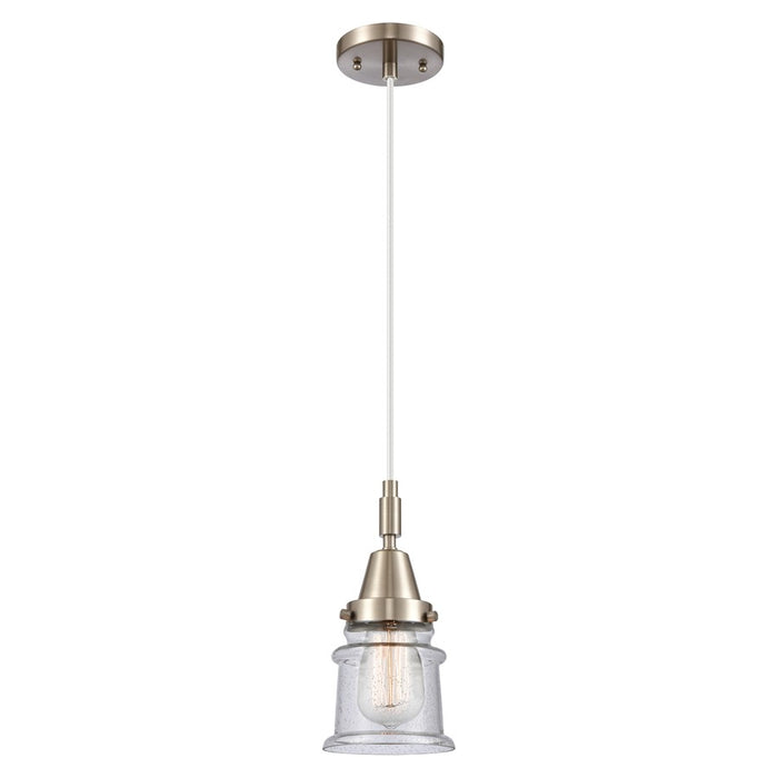 Innovations Caden Canton 5" Cord Mini Pendant, SN/Seedy