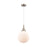 Innovations Caden Beacon 1Lt 10" Cord Mini Pendant, SN/White - 447-1P-SN-G201-10
