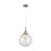 Innovations Caden Beacon 1Lt 10" Cord Mini Pendant, SN/Clear - 447-1P-SN-G202-10