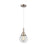Innovations Caden Beacon 1Lt 6" Cord Mini Pendant, SN/Clear - 447-1P-SN-G202-6
