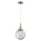 Innovations Caden Beacon 8" Cord Mini Pendant, SN/Clear - 447-1P-SN-G202-8