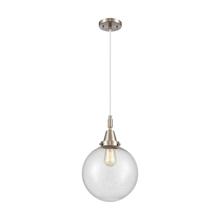 Innovations Caden Beacon 1Lt 10" Cord Mini Pendant, SN/Seed - 447-1P-SN-G204-10