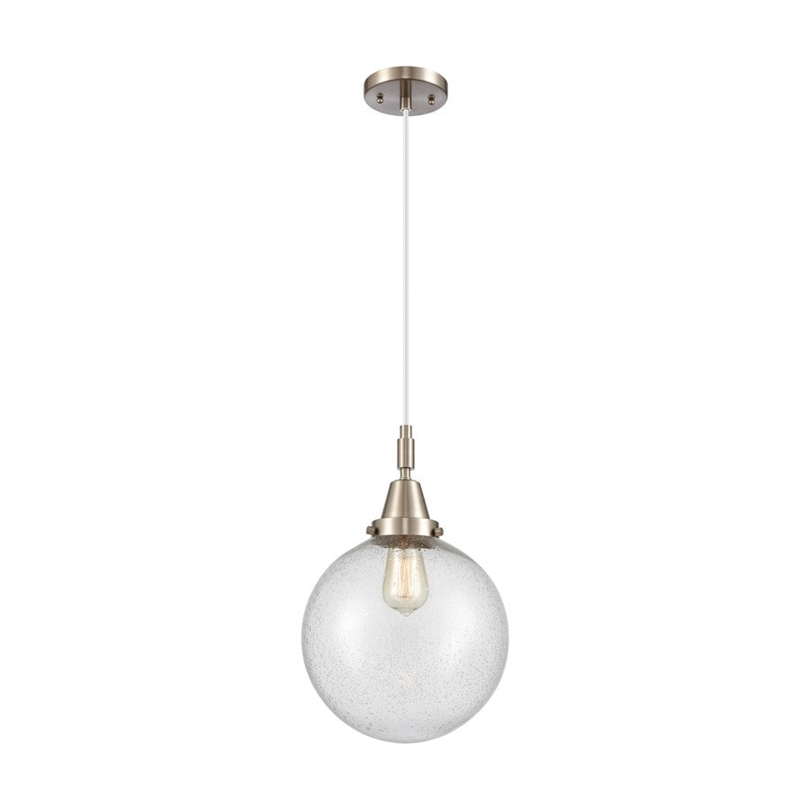 Innovations Caden Beacon 1Lt 10" Cord Mini Pendant, SN/Seed - 447-1P-SN-G204-10