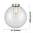 Innovations Caden Beacon 1Lt 10" Cord Mini Pendant, Satin Nickel/Seed