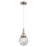 Innovations Caden Beacon 6" Cord Mini Pendant, SN/Seedy - 447-1P-SN-G204-6