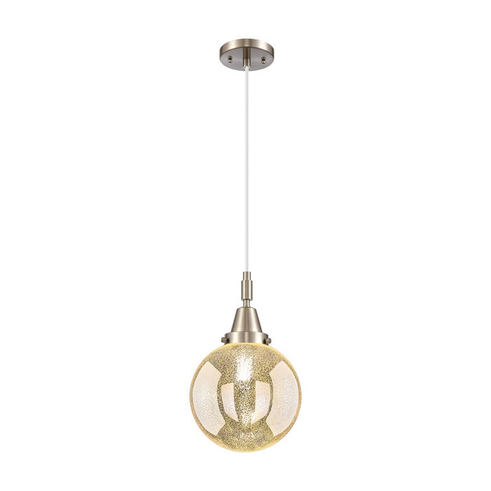 Innovations Caden Beacon 1Lt 8" Cord Mini Pendant, SN/Seed - 447-1P-SN-G204-8