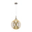 Innovations Caden Beacon 1Lt 12" Cord Mini Pendant, SN/MC - 447-1P-SN-G208-12