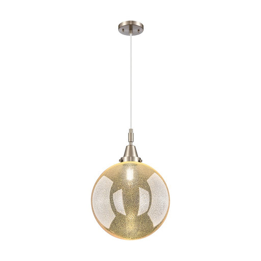 Innovations Caden Beacon 1Lt 12" Cord Mini Pendant, SN/MC - 447-1P-SN-G208-12