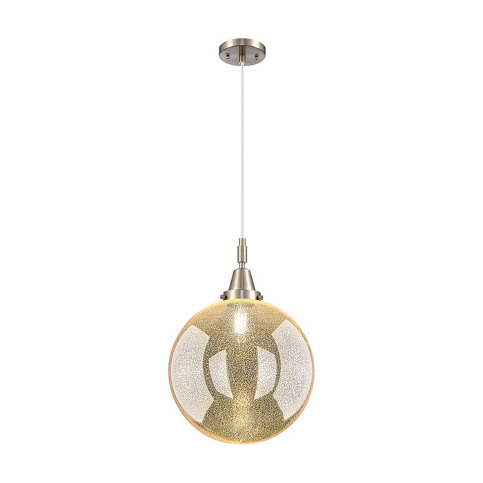 Innovations Caden Beacon 1Lt 12" Cord Mini Pendant, SN/MC - 447-1P-SN-G208-12