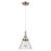 Innovations Caden Cone 8" Cord Mini Pendant, Satin Nickel/Seedy - 447-1P-SN-G44