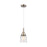 Innovations Caden Bell 1Lt 5" Cord Mini Pendant, SN/CL DS - 447-1P-SN-G513