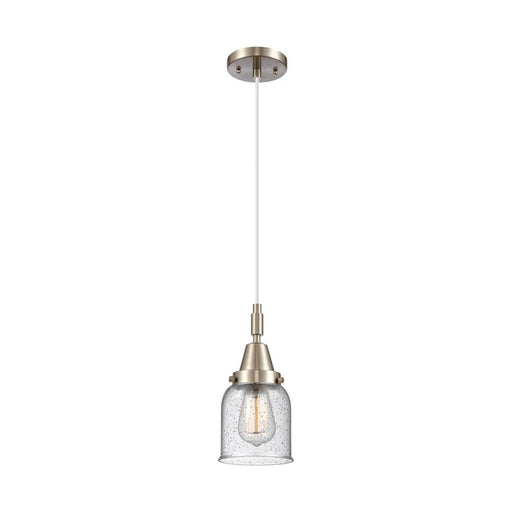 Innovations Caden Bell 1Lt 5" Cord Mini Pendant, SN/Seed - 447-1P-SN-G54