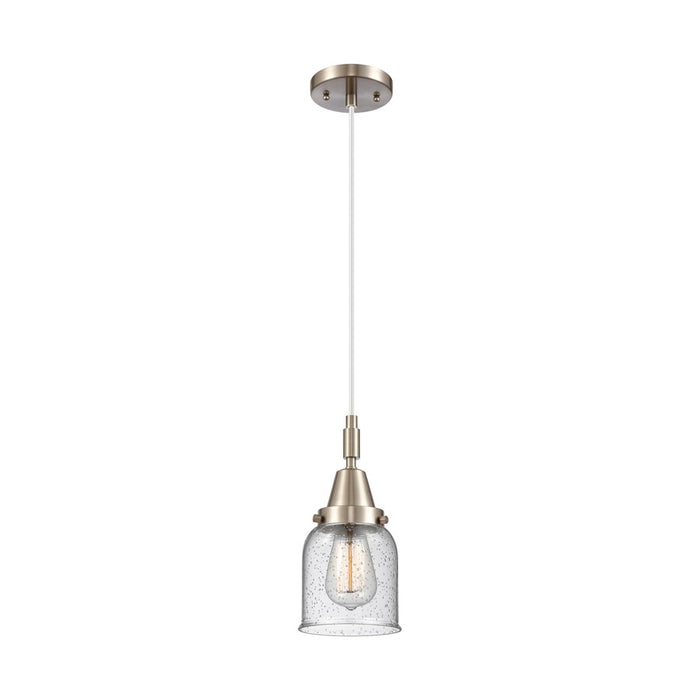 Innovations Caden Bell 1Lt 5" Cord Mini Pendant, SN/Seed - 447-1P-SN-G54