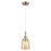 Innovations Caden Bell 5" Cord Mini Pendant, Satin Nickel/Silver - 447-1P-SN-G58