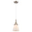 Innovations Caden Cone 6" Cord Mini Pendant, Satin Nickel/White - 447-1P-SN-G61