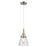 Innovations Caden Cone 6" Cord Mini Pendant, Satin Nickel/Seedy - 447-1P-SN-G64