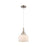Innovations Caden Bell 1Lt 8" Cord Mini Pendant, SN/White - 447-1P-SN-G71