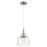 Innovations Caden Bell 8" Cord Mini Pendant, Satin Nickel/Clear - 447-1P-SN-G713