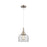 Innovations Caden Bell 1Lt 8" Cord Mini Pendant, SN/Clear - 447-1P-SN-G72