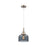 Innovations Caden Bell 1Lt 8" Cord Mini Pendant, SN/Smoke - 447-1P-SN-G73