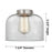 Innovations Caden Bell 1Lt 8" Cord Mini Pendant, Satin Nickel/Seed