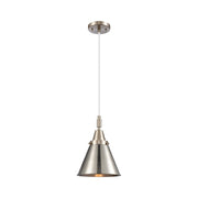 Innovations Caden Appalachian 1Lt 8" Cord Mini Pendant, SN - 447-1P-SN-M13-SN