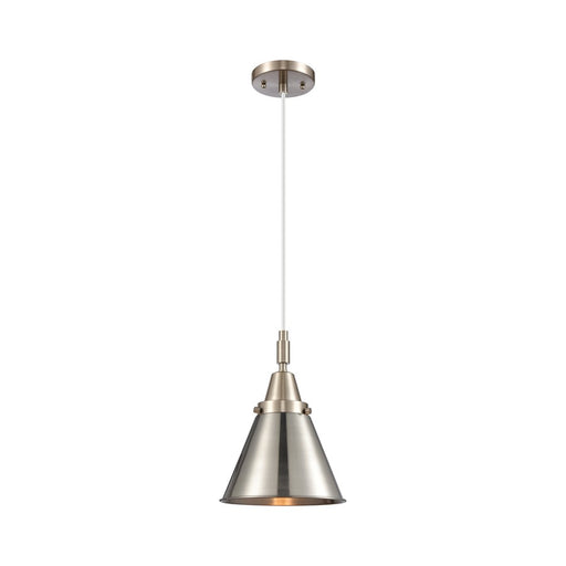Innovations Caden Appalachian 1Lt 8" Cord Mini Pendant, SN - 447-1P-SN-M13-SN