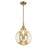 Innovations Caden Beacon 10" Stem Mini Pendant, AB/Merc - 447-1S-AB-G208-10