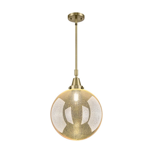 Innovations Caden Beacon 1Lt 12" Stem Mini Pendant, AB/MC - 447-1S-AB-G208-12