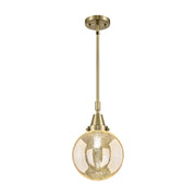 Innovations Caden Beacon 1Lt 8" Stem Mini Pendant, AB/MC - 447-1S-AB-G208-8