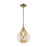 Innovations Caden Beacon 1Lt 8" Stem Mini Pendant, AB/MC - 447-1S-AB-G208-8