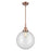 Innovations Caden Beacon 1Lt 12" Stem Mini Pendant, CP/Clear - 447-1S-AC-G202-12