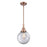 Innovations Caden Beacon 1Lt 8" Stem Mini Pendant, CP/CL - 447-1S-AC-G202-8