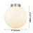 Innovations Caden Beacon 1Lt 8" Stem Mini Pendant, CP/Clear