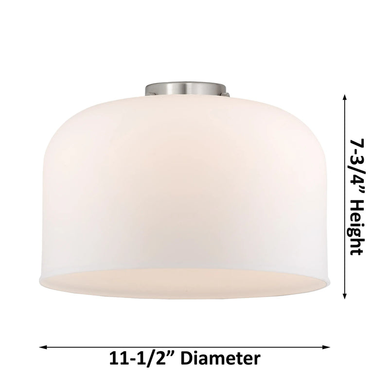Innovations Lighting Bell 12in 1-Light Mini Pendant | Industrial Antique Copper Steel and Matte White Frosted Glass | Kitchen | Model 447-1S-AC-G71-L-LED