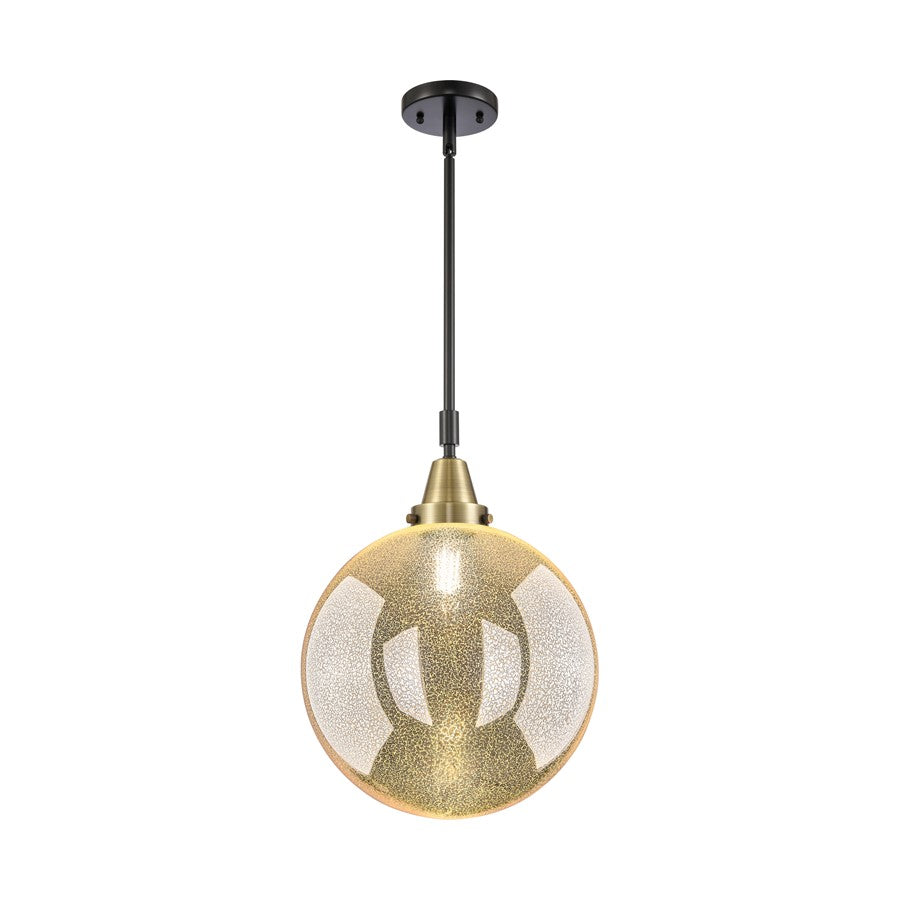 Innovations Caden Beacon 1Lt 12" Stem Mini Pendant, BKBS/MC - 447-1S-BAB-G208-12