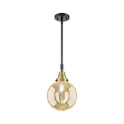 Innovations Caden Beacon 1Lt 8" Stem Mini Pendant, BKBS/MC - 447-1S-BAB-G208-8