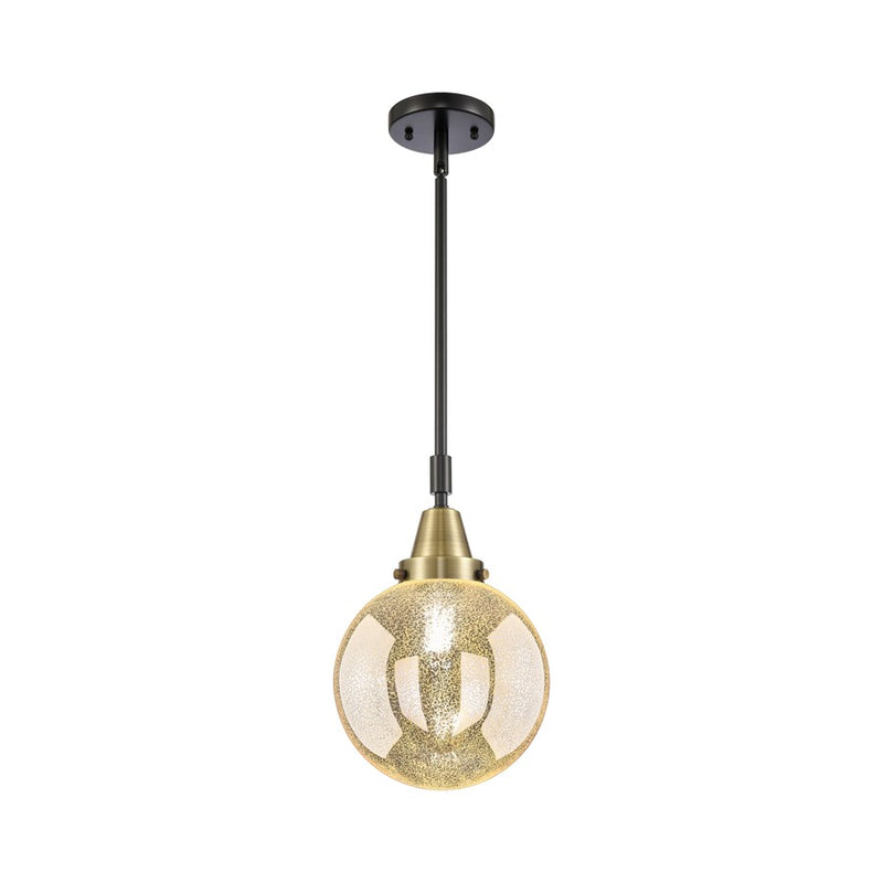 Innovations Caden Beacon 1Lt 8" Stem Mini Pendant, BKBS/MC - 447-1S-BAB-G208-8