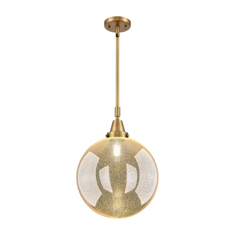 Innovations Caden Beacon 1Lt 12" Stem Mini Pendant, BB/MC - 447-1S-BB-G208-12