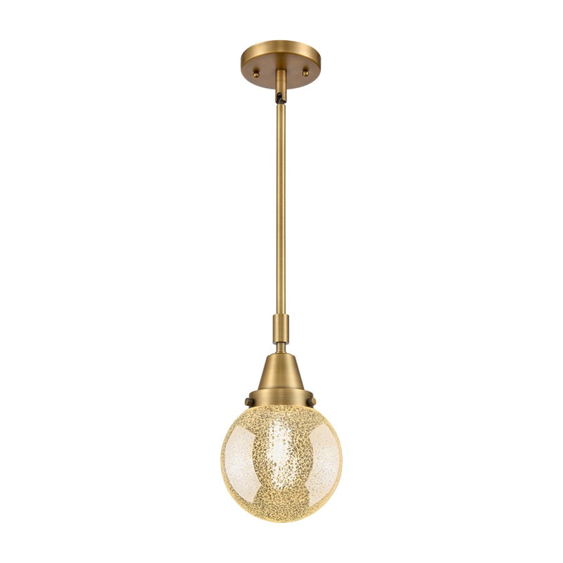 Innovations Caden Beacon 1Lt 6" Stem Mini Pendant, BB/Mercury - 447-1S-BB-G208-6