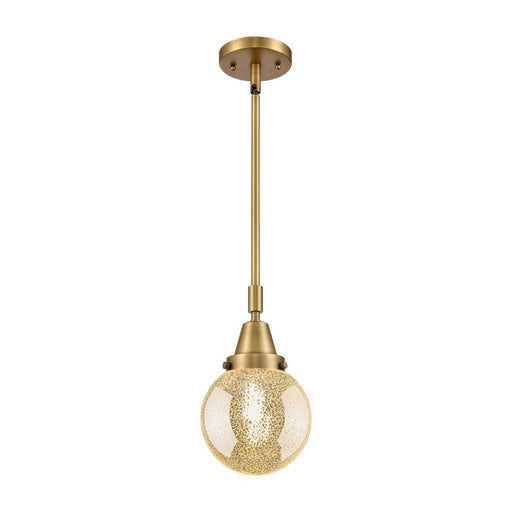 Innovations Caden Beacon 1Lt 6" Stem Mini Pendant, BB/Mercury - 447-1S-BB-G208-6