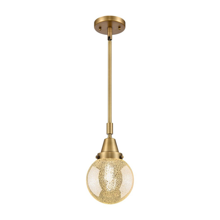 Innovations Caden Beacon 1Lt 6" Stem Mini Pendant, BB/Mercury - 447-1S-BB-G208-6