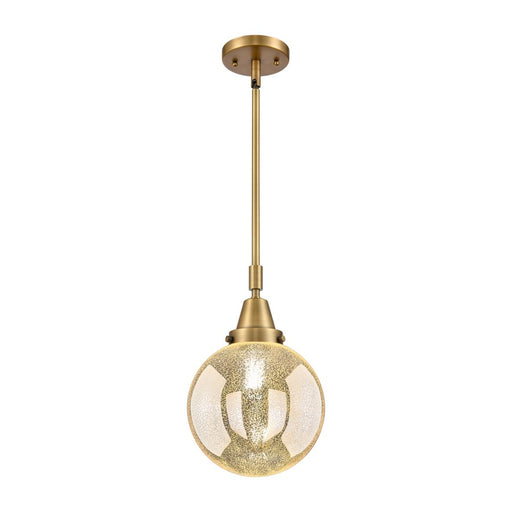 Innovations Caden Beacon 1Lt 8" Stem Mini Pendant, BB/MC - 447-1S-BB-G208-8