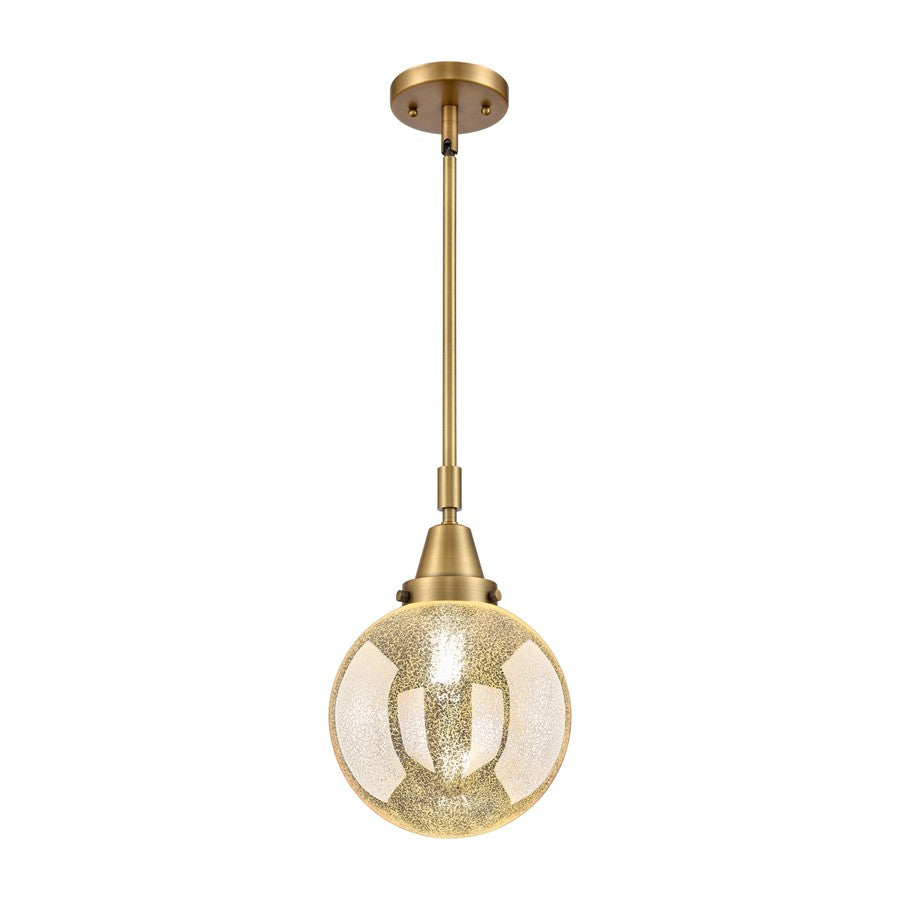 Innovations Caden Beacon 1Lt 8" Stem Mini Pendant, BB/MC - 447-1S-BB-G208-8