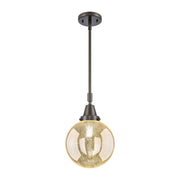 Innovations Caden Beacon 1Lt 8" Stem Mini Pendant, Bronze/MC - 447-1S-OB-G208-8