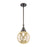 Innovations Caden Beacon 1Lt 8" Stem Mini Pendant, Bronze/MC - 447-1S-OB-G208-8
