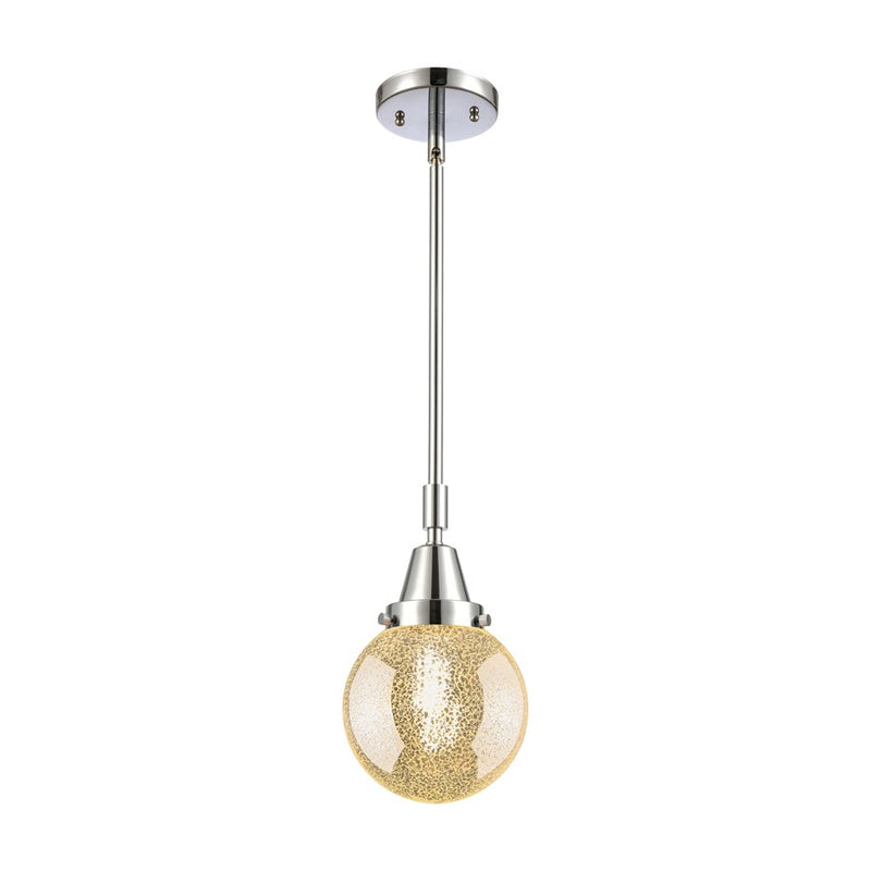 Innovations Caden Beacon 1Lt 6" Stem Mini Pendant, Chrome/MC - 447-1S-PC-G208-6